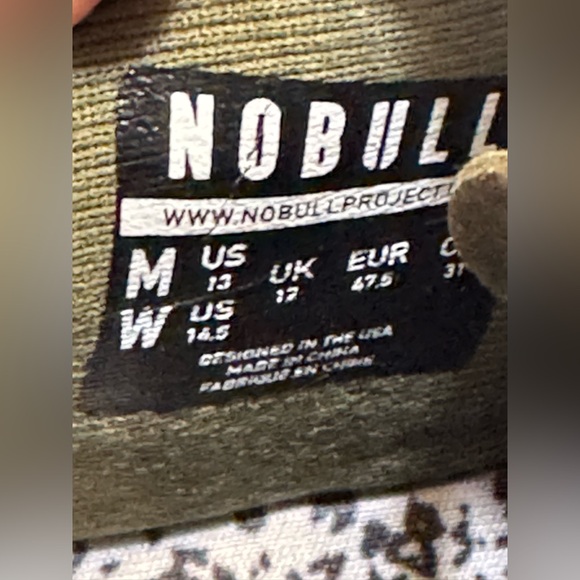 Nobull Superfabric Trainer Size 13 Men/14.5 Women Military Green Athletic Shoes - Picture 9 of 13